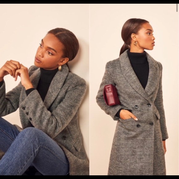 Reformation Jackets & Blazers - Herringbone Coat Reformation